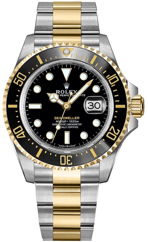 rolex sea dweller yellow gold.